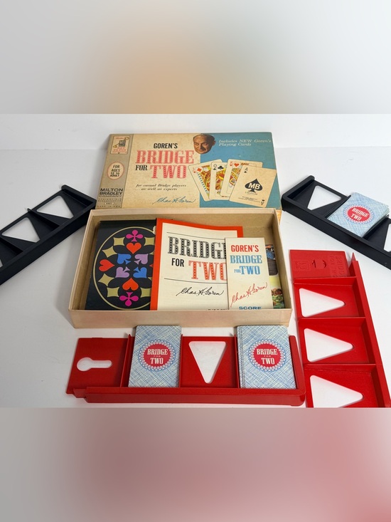 Milton Bradley Other - 1964 Goren's Bridge for Two Card Board Game Milton Bradley Complete 4401 Vintage